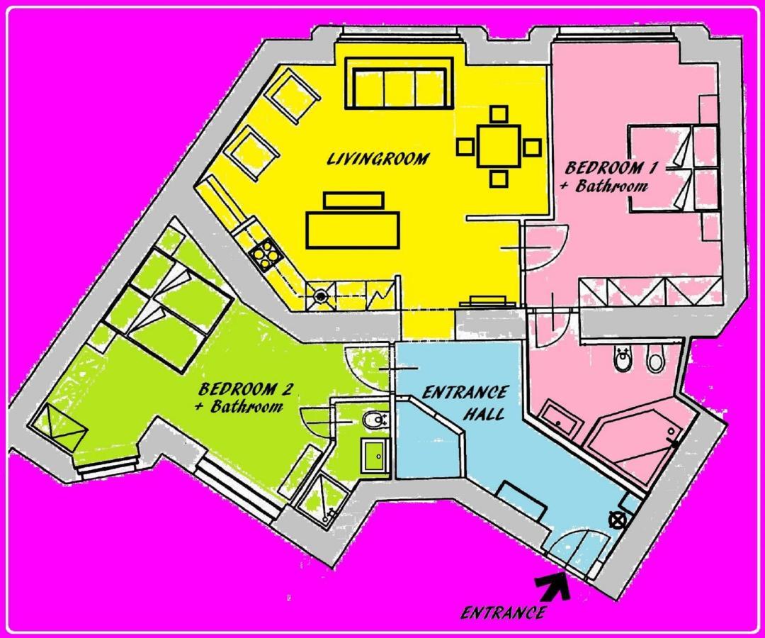 Apartament In Heart Of - 2br 2ba Elegant Downtown